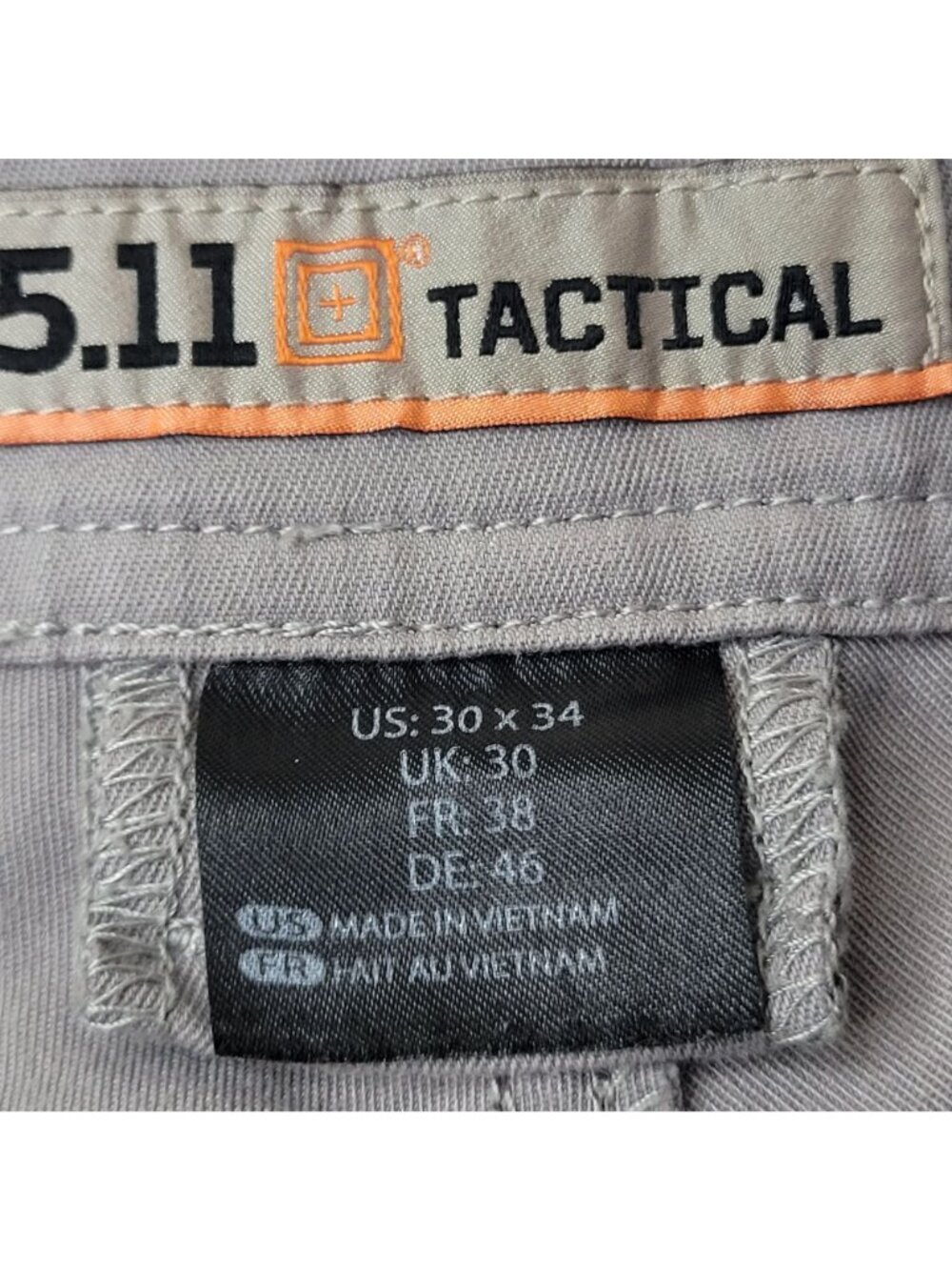 5.11 Tactical Men's Gray Straight-Leg Pants Size 30x34 - Picture 11 of 11